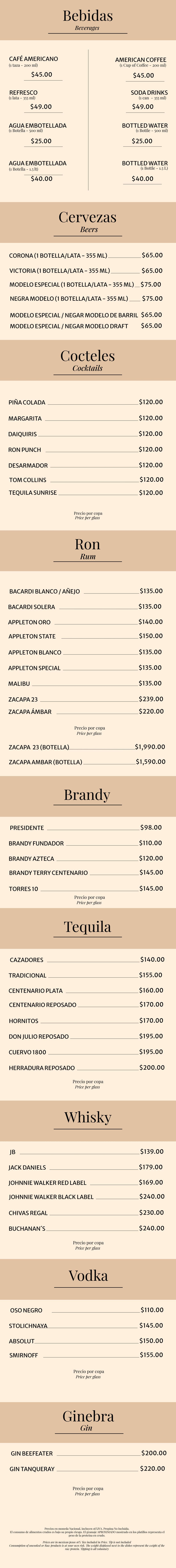 beverages